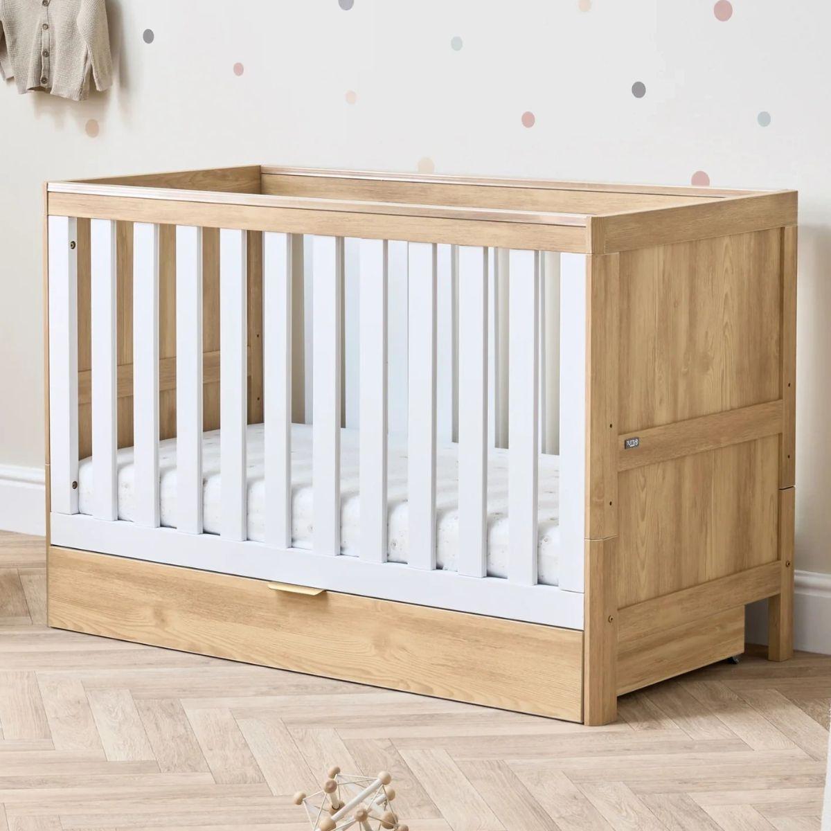 【新品未使用】NMMｘASHIMOCRAFTS LITTLE COT CKBK Tutti Bambini Fika Mini Cot Bed | Mothercare SG